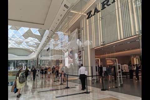 Westfield London was relatively quiet when Retail Week visited today, but there were lengthy queues to get into some stores, including Zara.